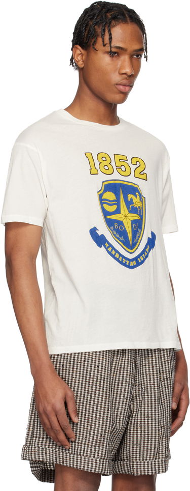 T-shirt Bode Bode Crest Boxy T-Shirt Hvid | MRS25CS008, 4