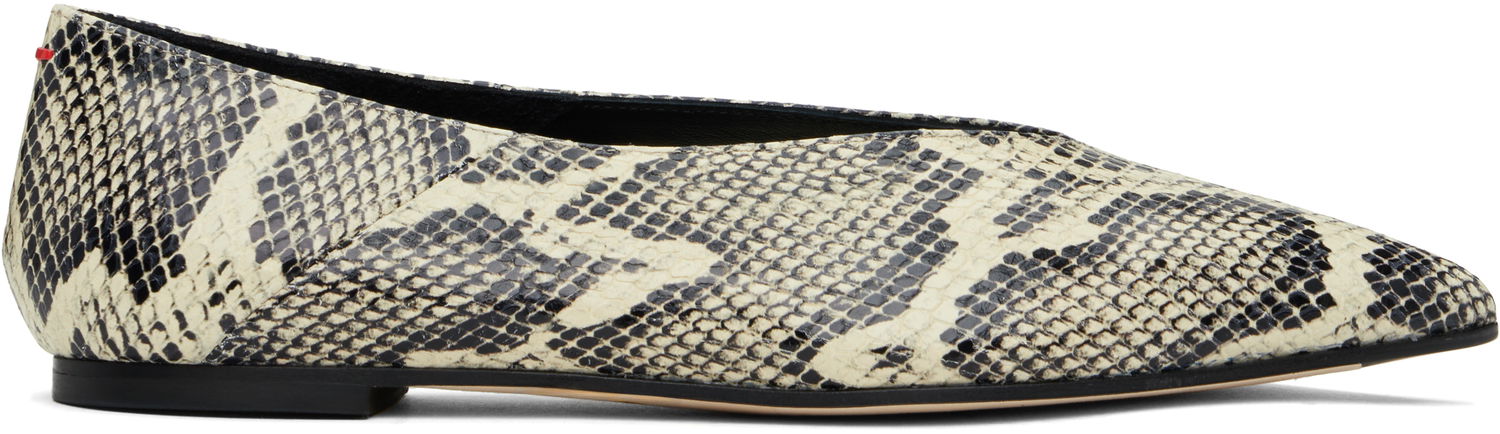 Skopleje Aeyde Aeyde Moa Leather Ballerina Flats Beige | A11-FL-MOAP8MFL-223-100-043, 0