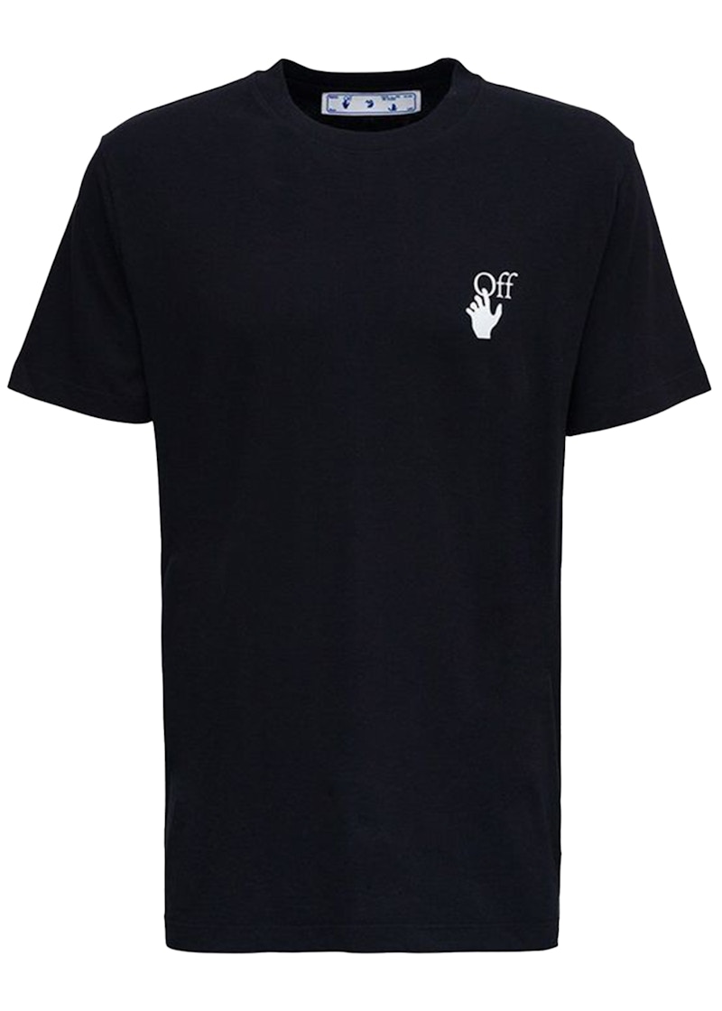 T-shirt Off-White Caravaggio The Lute Player Slim Fit T-Shirt Sort | OMAA027F21JER0111084