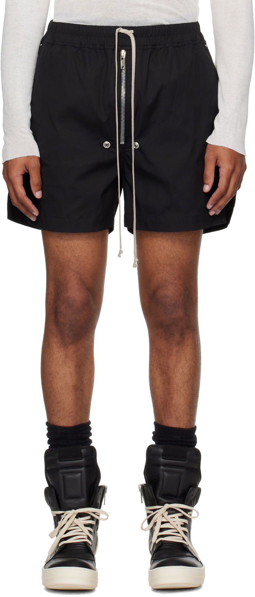 Shorts Rick Owens Concordians Bela Boxers Shorts Sort | RU02E1391 TE