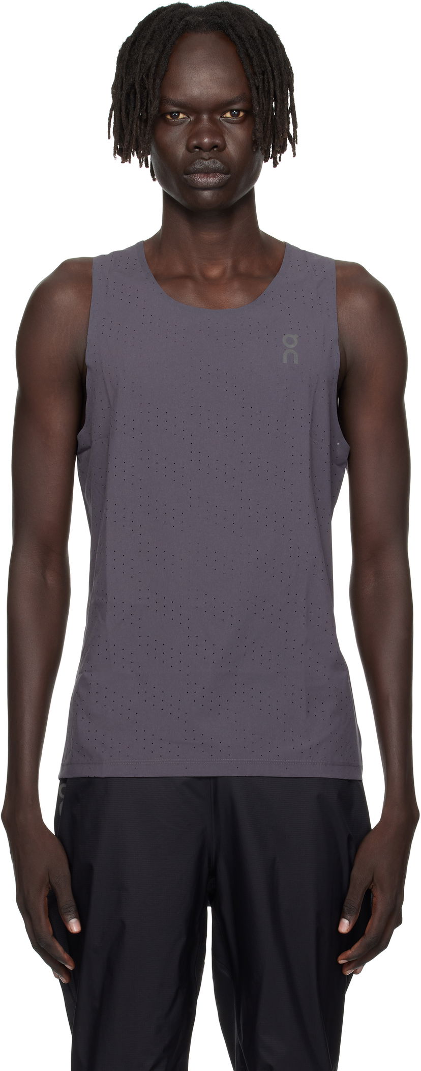 Tanktop On Running Race Tank Top Grå | 1MF10152343