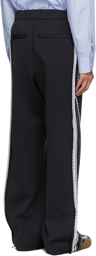 Bukser WOOYOUNGMI Wooyoungmi Knit Detail Track Pants Sort | W251PT17, 2