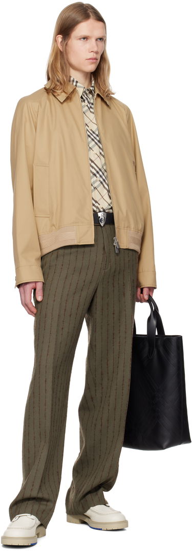 Bomberjakke Burberry Burberry Gabardine Chester Harrington Jacket Beige | 8093199, 3