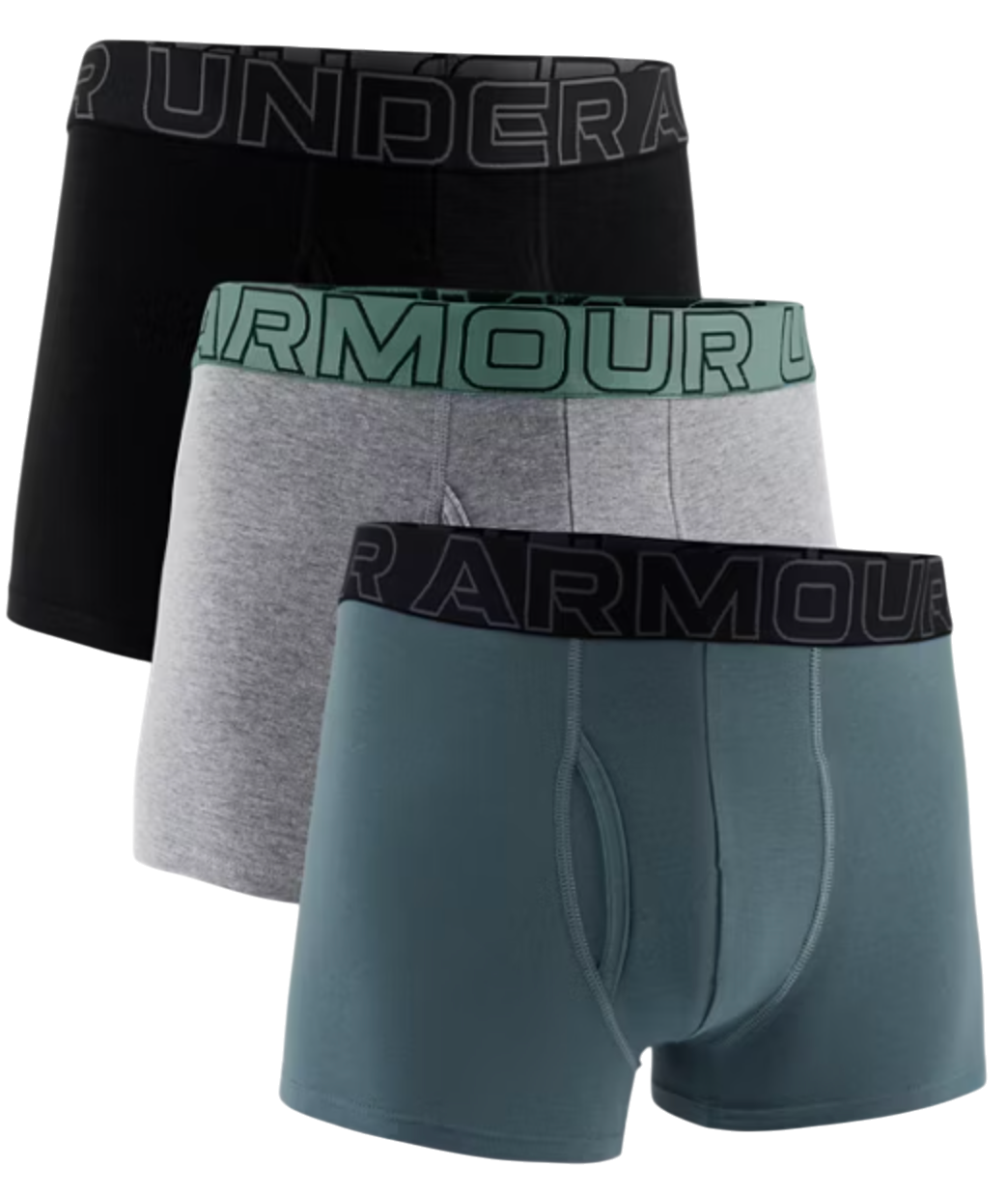 Boksere Under Armour Under Armour SOLID 3in Boxer Shorts, 3-Pack Grøn | 1383891-035, 0