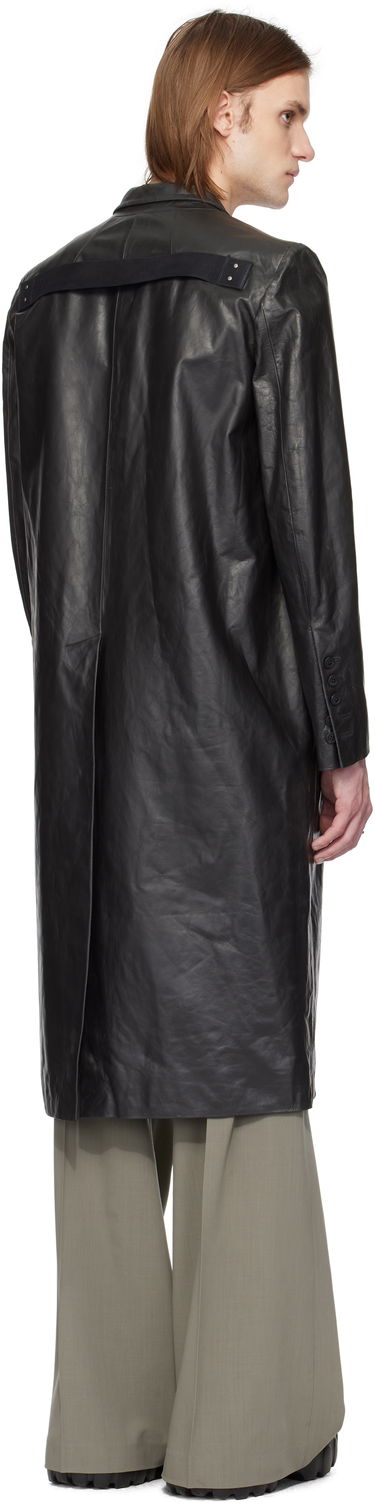Frakker Rick Owens Rick Owens Hollywood Lido Leather Coat Sort | RU01E5954 LTP, 2