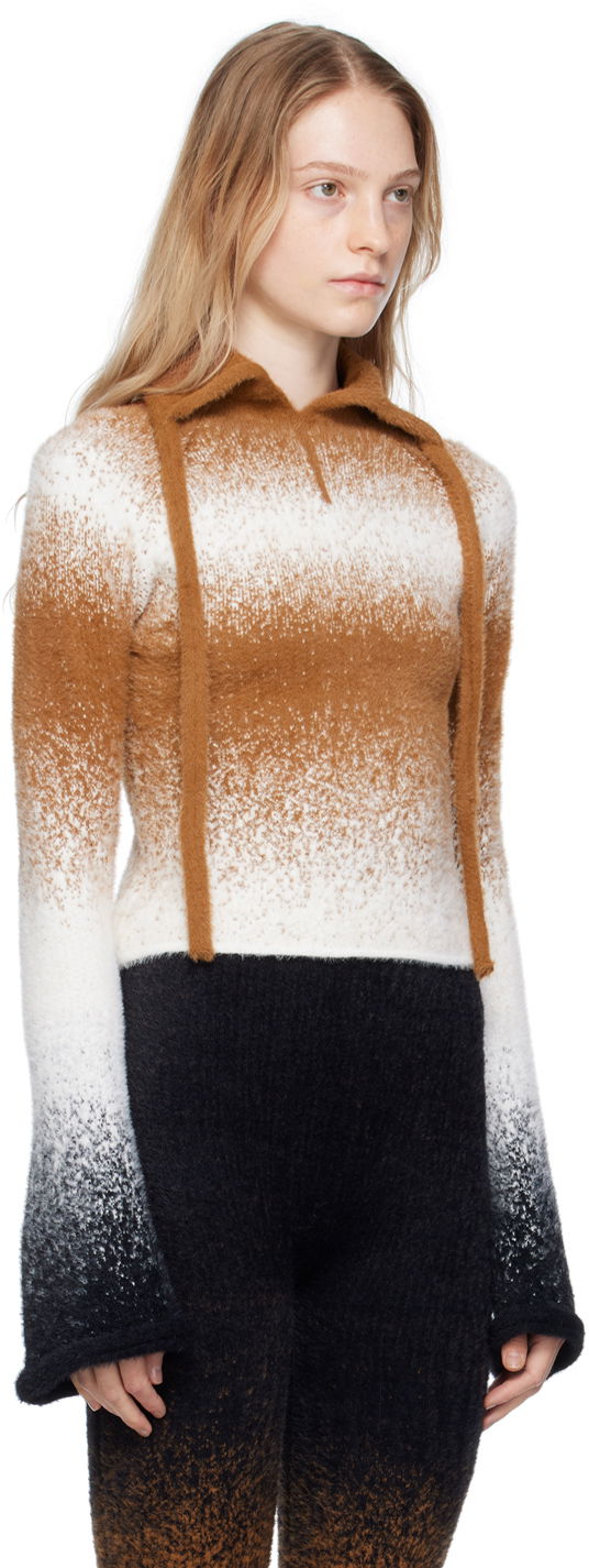 Sweater Ottolinger Ottolinger Gradient Fuzzy Knit Sweater Brun | 705902, 1