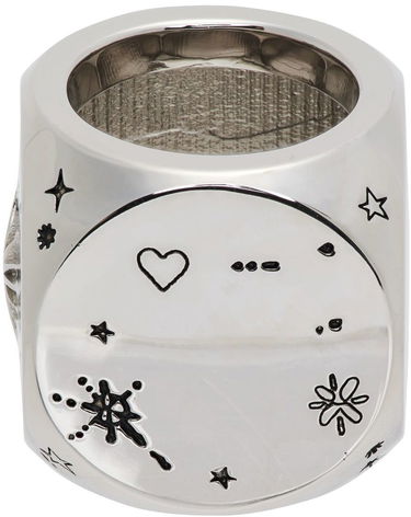 Ring We11done We11done Logo & Graphic Ring Metalisk | WD-AJ1-22-716-U-SV, 2