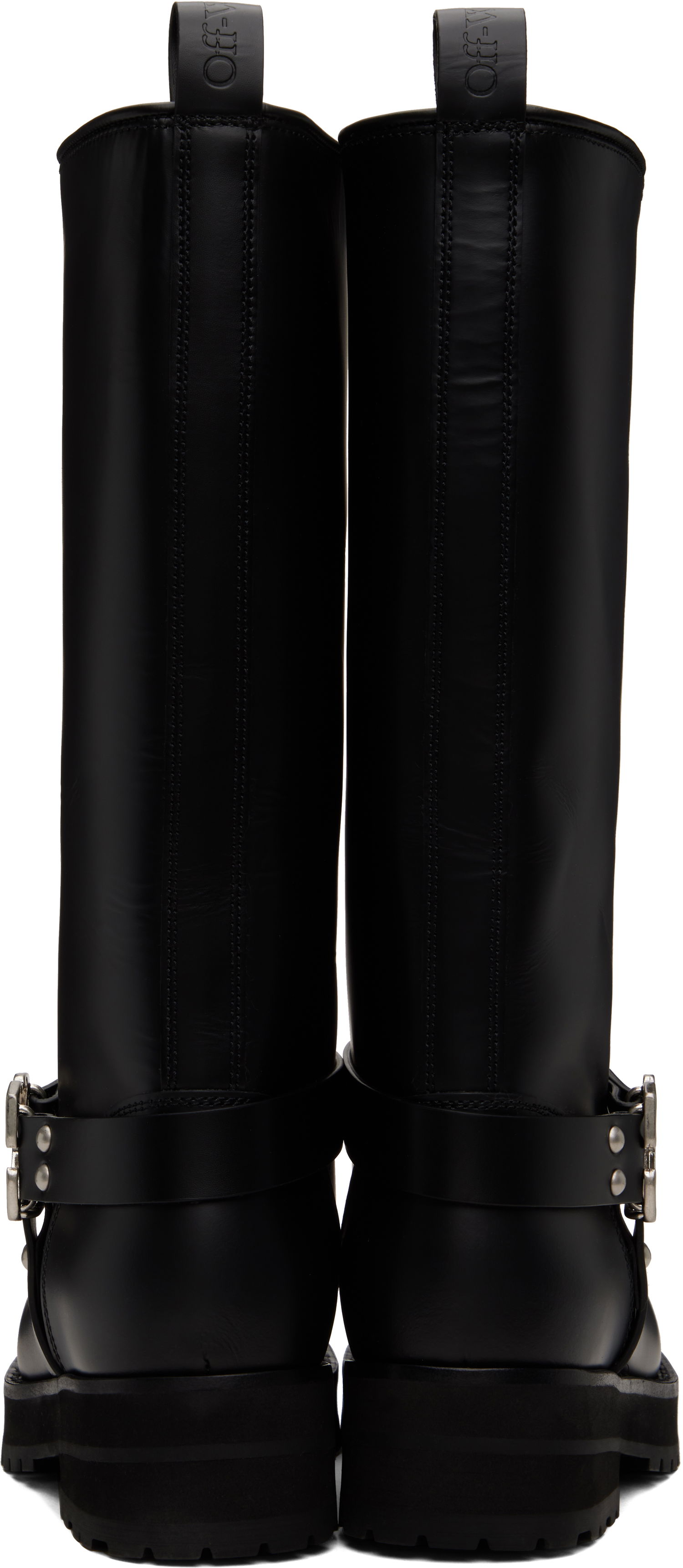 Tøj Off-White Off-White Off Track Leather Boots Sort | OWIE045C99LEA0011072, 1