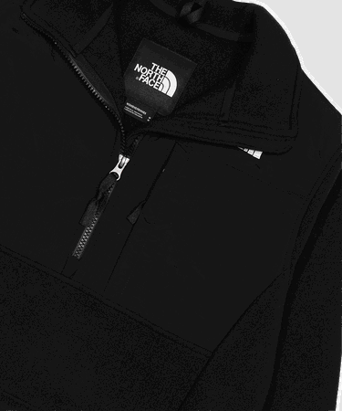 Vindjakke The North Face Denali Fleece Cropped Jacket Sort | NF0A7WXYJK3, 3