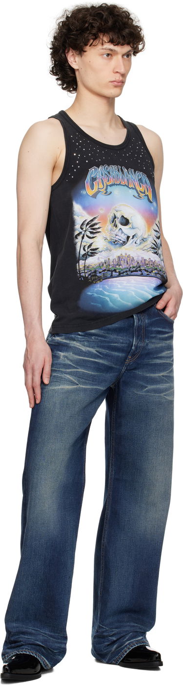 Tanktop Casablanca Casablanca 'La Prémonition' Crystal Embellished Tank Top Sort | U-MS25-JTS-036-01, 3