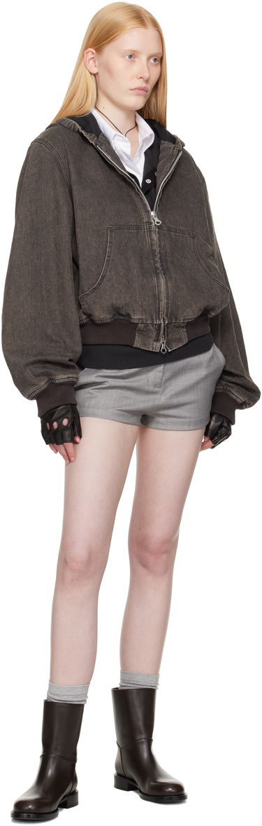 Bomberjakke OUR LEGACY Our Legacy Bank Denim Hooded Jacket Grå | M2251BBC, 3