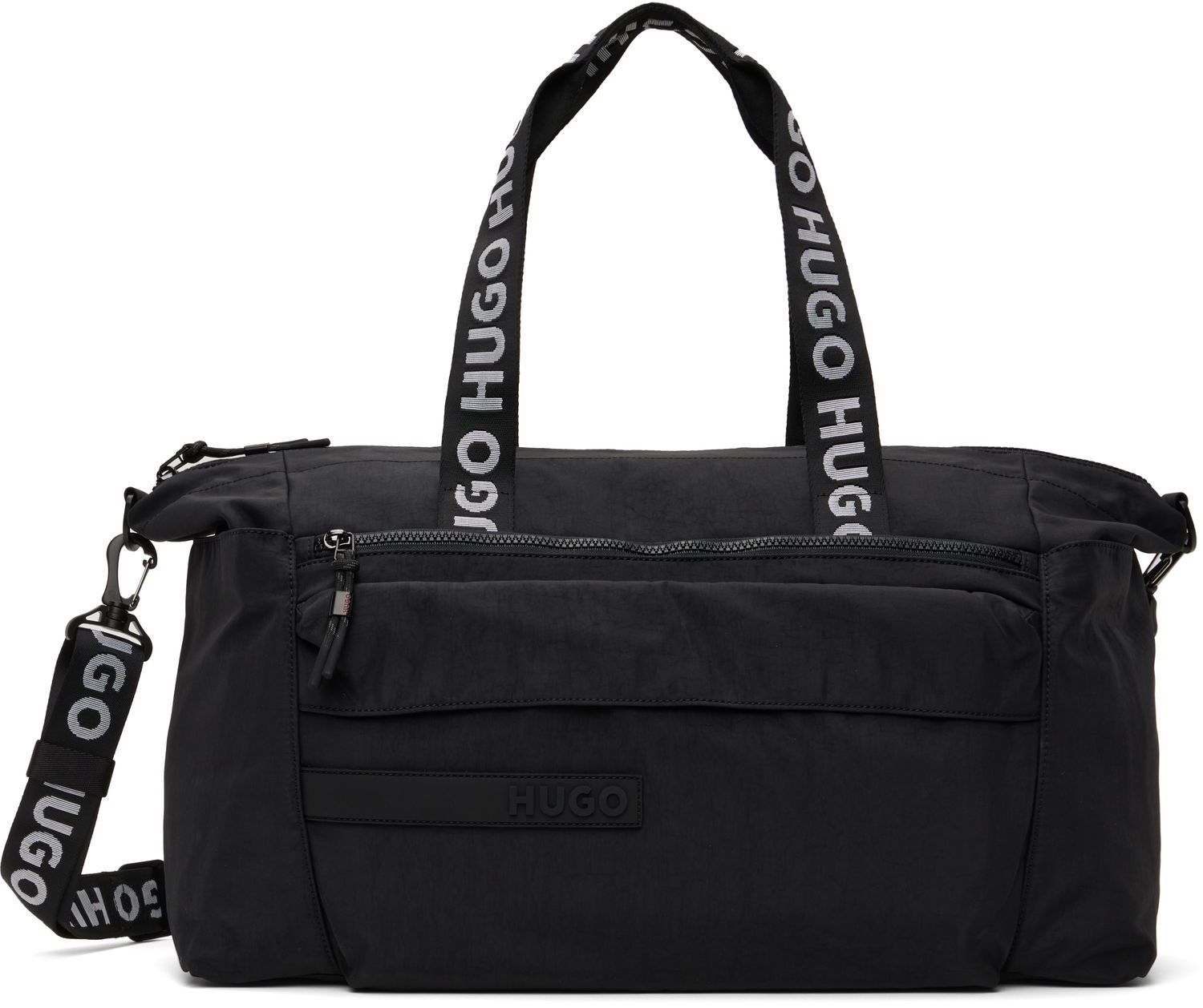Gymsæk BOSS Hugo Logo Patch Duffle Bag Sort | 50541967, 0