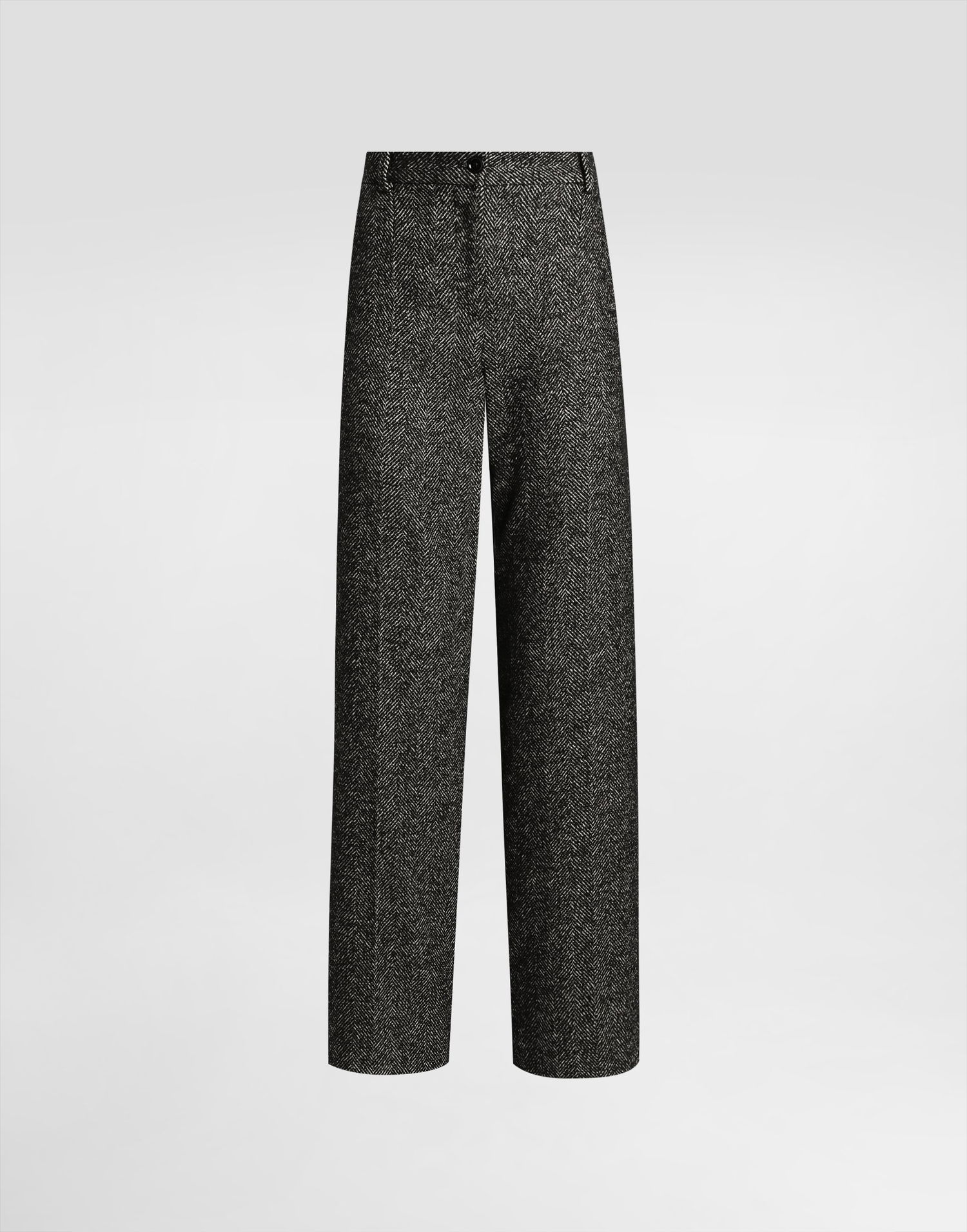 Bukser Dolce & Gabbana Dolce & Gabbana Stretch Wool Chevron Trousers Sort | FTC31TFCBAJS8030, 0