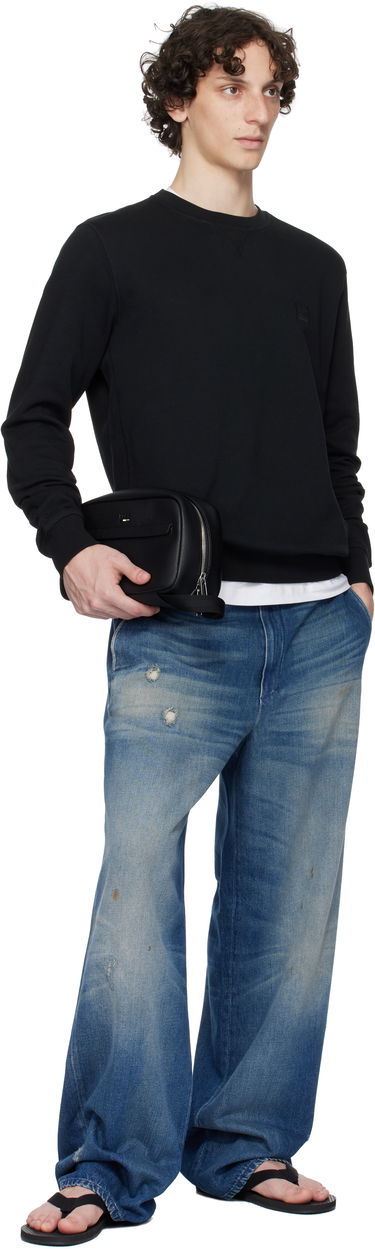 Rejsetaske BOSS BOSS Pebble-Grained Wash Bag Sort | 50548020, 3