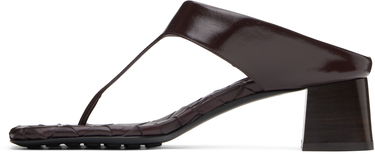 Skopleje Bottega Veneta Bottega Veneta Marella Thong Heeled Sandals Bourgogne | 807023 V3H90, 2