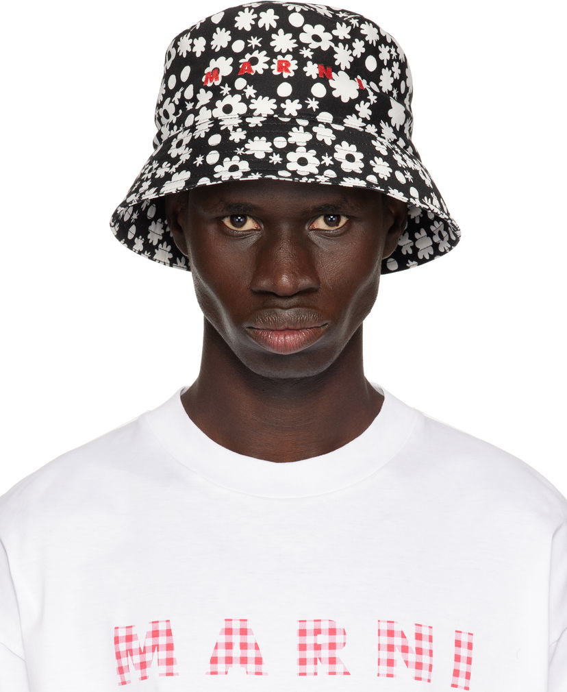 Hat Marni Marni Pop Fields Bucket Hat Sort | CLZC0110PS UAC016