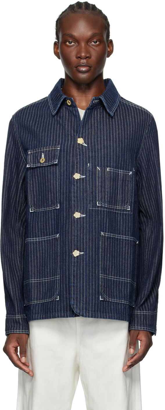 Skjorte KENZO Relaxed Workwear Denim Jacket Grøn | FE65DV1126F1, 0