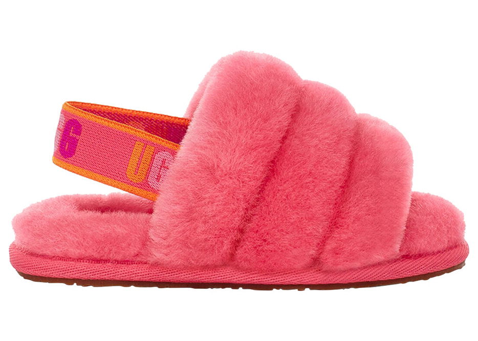 Sneakers og sko UGG Fluff Yeah Slide Strawberry Sorbet Multi Color ( Lyserød | 1117462T-SSMLT, 0