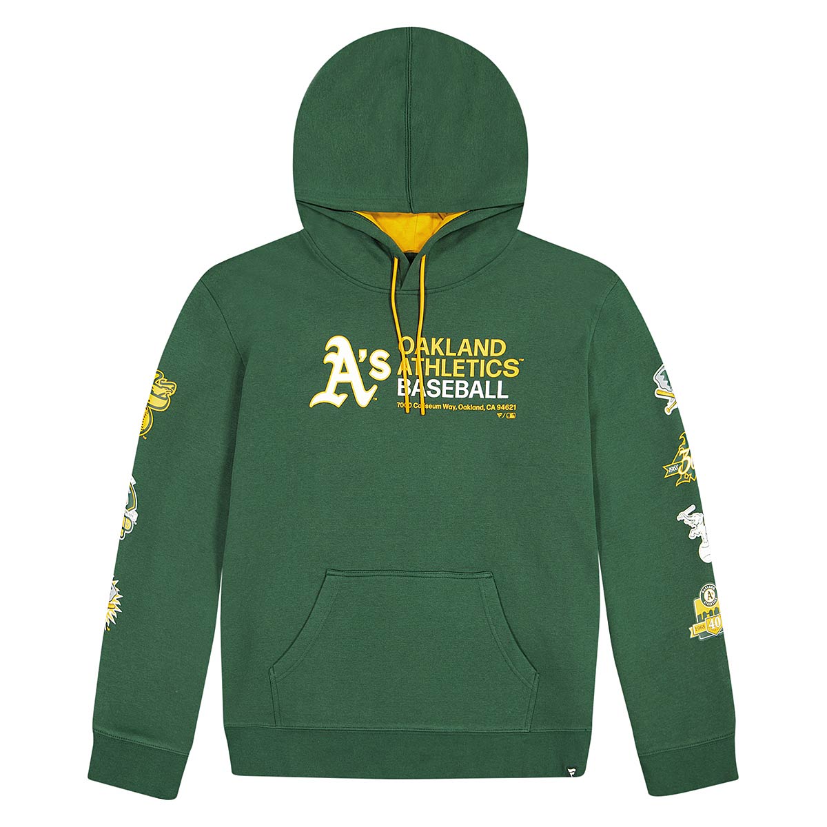 Sweatshirt Fanatics Oakland Athletics Fleece Hoodie Grøn | 004T-2019-FZ-0GI, 1