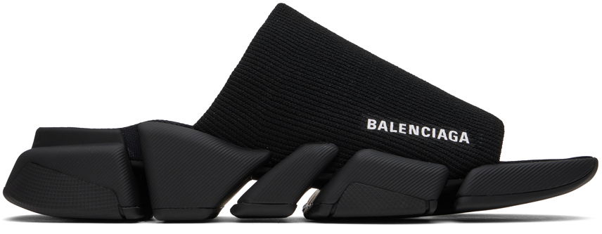 Sneakers og sko Balenciaga Speed 2.0 Slides "Black" Sort | 711453-W2DB1-1000, 0