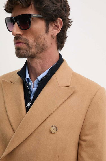 Frakker Paul Smith Paul Smith Double-Breasted Wool Coat Beige | M1R.224P.N00110, 3