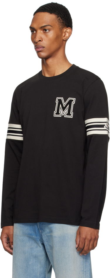 T-shirt Moncler Moncler Archivio Long Sleeve T-Shirt Sort | K20918D0000589AYY, 3