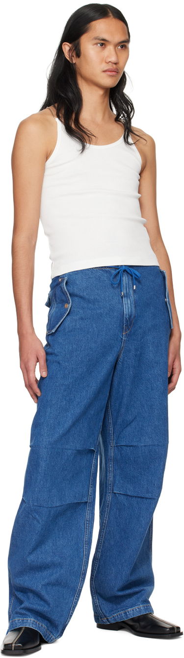 Jeans Dion Lee Relaxed Fit Drawstring Jeans Blå | C2174PS24, 3