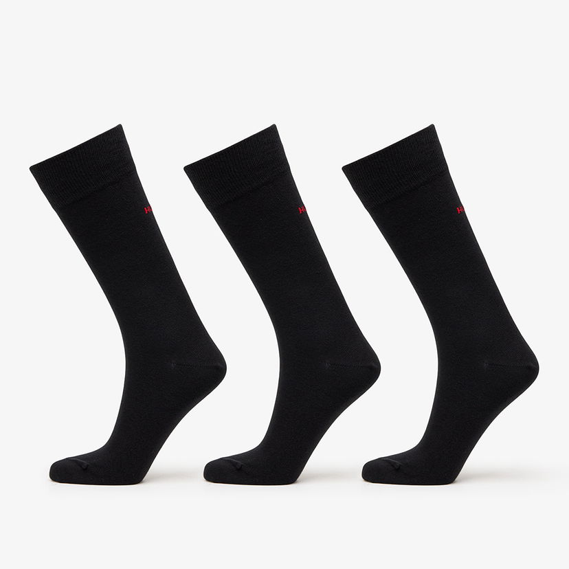 Sokker BOSS Uni Socks 3-Pack Black Sort | 50493253-001