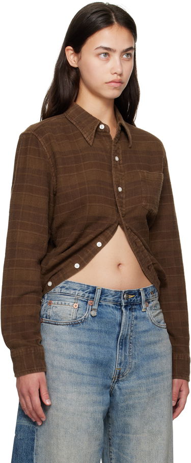 Skjorte R13 R13 Wrap Around Plaid Shirt Brun | R13WR433-R554B, 1