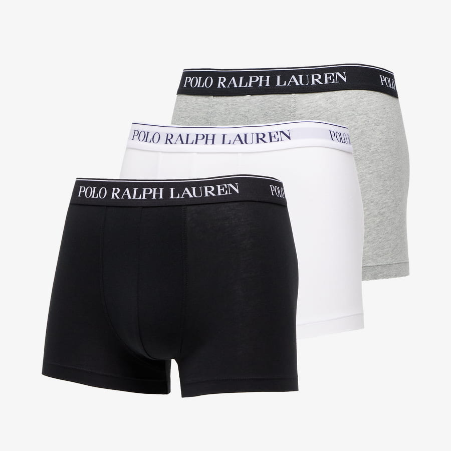 Boksere Polo by Ralph Lauren Cotton Trunk - 3 Pack Flerfarvet | 714835885003, 0