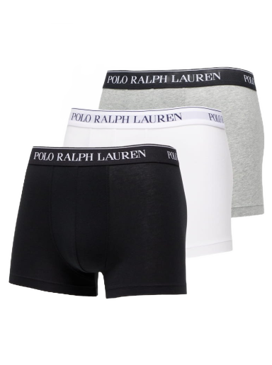 Boksere Polo by Ralph Lauren Cotton Trunk - 3 Pack Flerfarvet | 714835885003