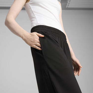 Joggingbukser Puma WARDROBE ESS Snap Button Wide-Leg Pants Sort | 629804_01, 1