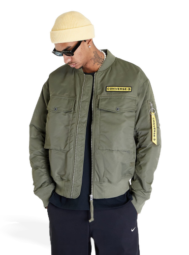 Bomberjakke Converse Military Pack Ma-1 Bomber Jacket Grøn | 10023761-A01