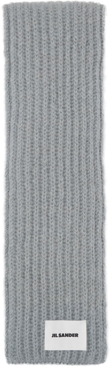 Tørklæde Jil Sander Knitted Wool Scarf Grå | J22ZZ0127_J14716, 0