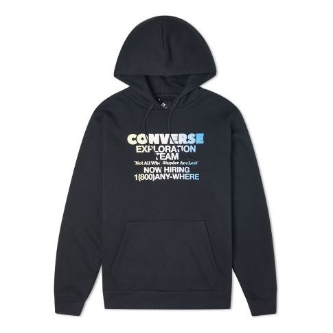 Sweatshirt Converse Exploration Team Pullover Hoodie Sort | 10021271-A01