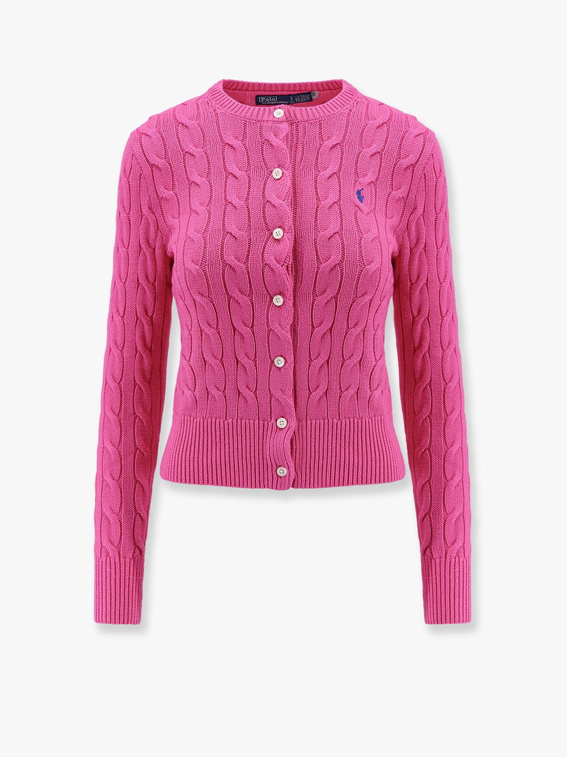 Sweater Polo by Ralph Lauren Cable Knit Cardigan by Polo Ralph Lauren Lyserød | 211891643019
