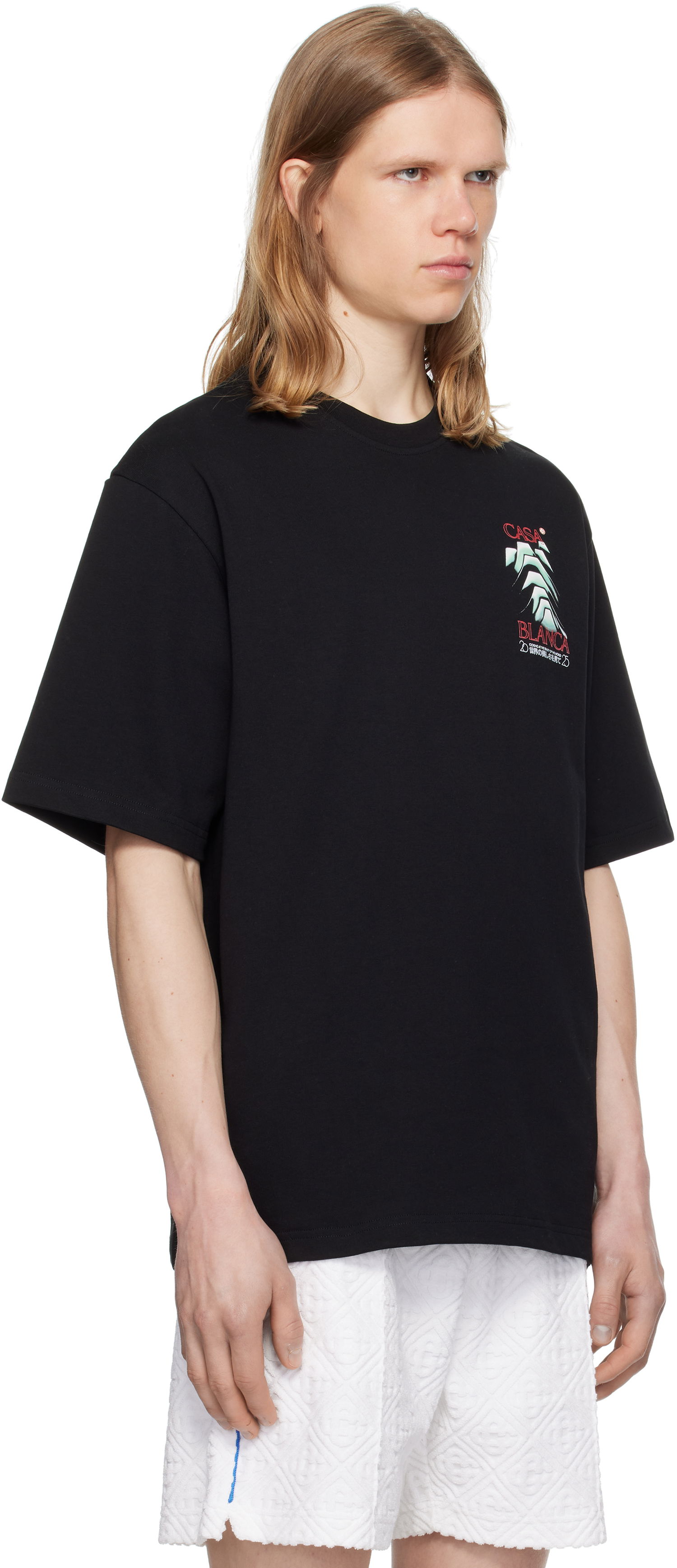 T-shirt Casablanca Casablanca Frosty Mountain T-Shirt Sort | MPF25-JTS-044-06, 1