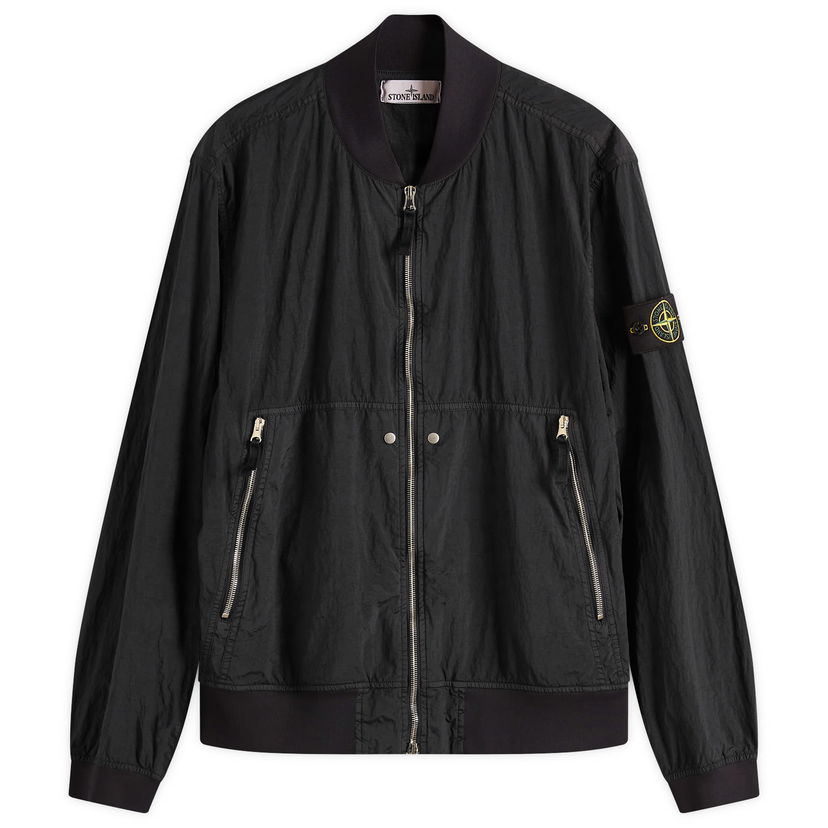Bomberjakke Stone Island Nylon Metal Watro-TC ECONYL Bomber Jacket, Size Large Sort | K1S154100019-V0029