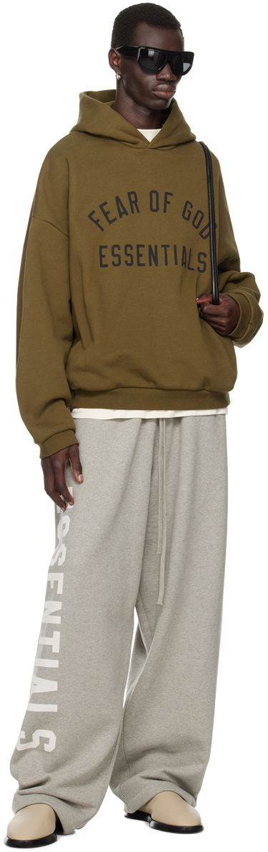 Sweatshirt Fear of God Essentials Printed Logo Hoodie Grøn | 192BT246254F, 4