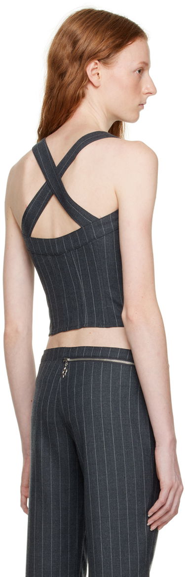 Tanktop Miaou Miaou Hannah Jewett Edition Pinstriped Valda Tank Top Grå | 7056PSWBRI, 2