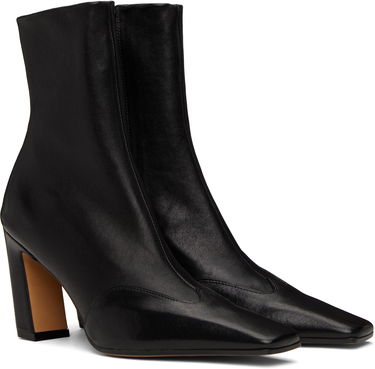 Sneakers og sko Khaite Khaite Nevada Stretch High Heel Boots Sort | F1067-836, 3