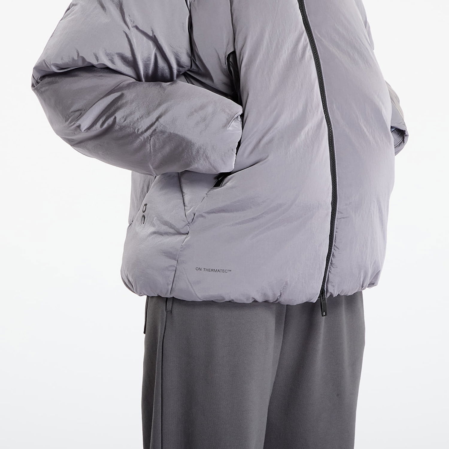 Puffer jakke On Running All-Day Puffer Jacket Grå | 1WF30480174 W, 1