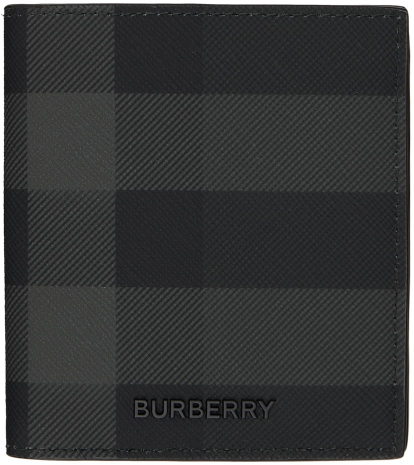 Tegnebog Burberry Check Bifold Wallet Sort | 8073276