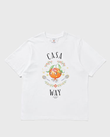 T-shirt Casablanca Casa Way Orange Mascot Graphic T-Shirt Hvid | M-AW25-JTS-001-02, 0