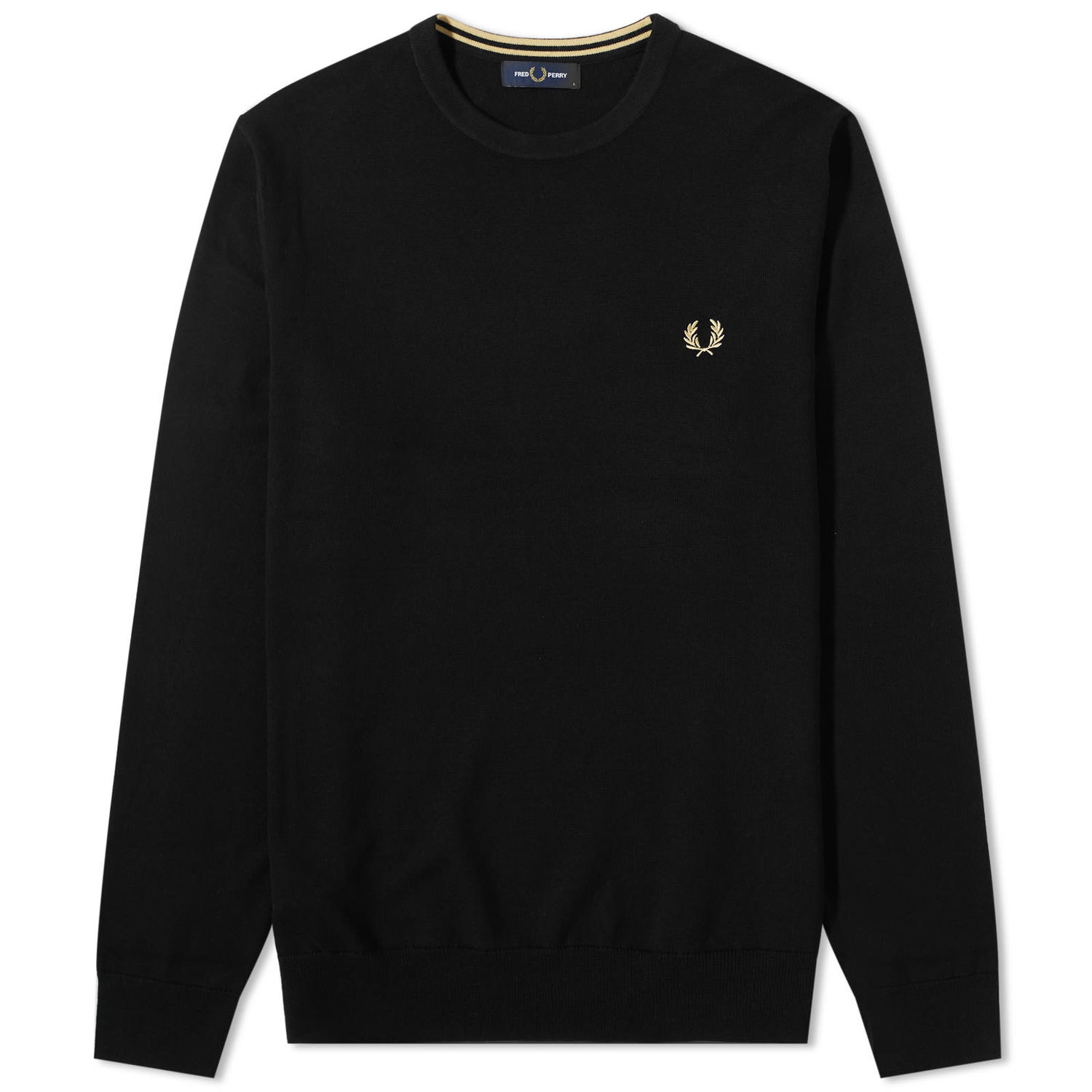 Sweater Fred Perry Classic Crewneck Sort | K9601-198, 0