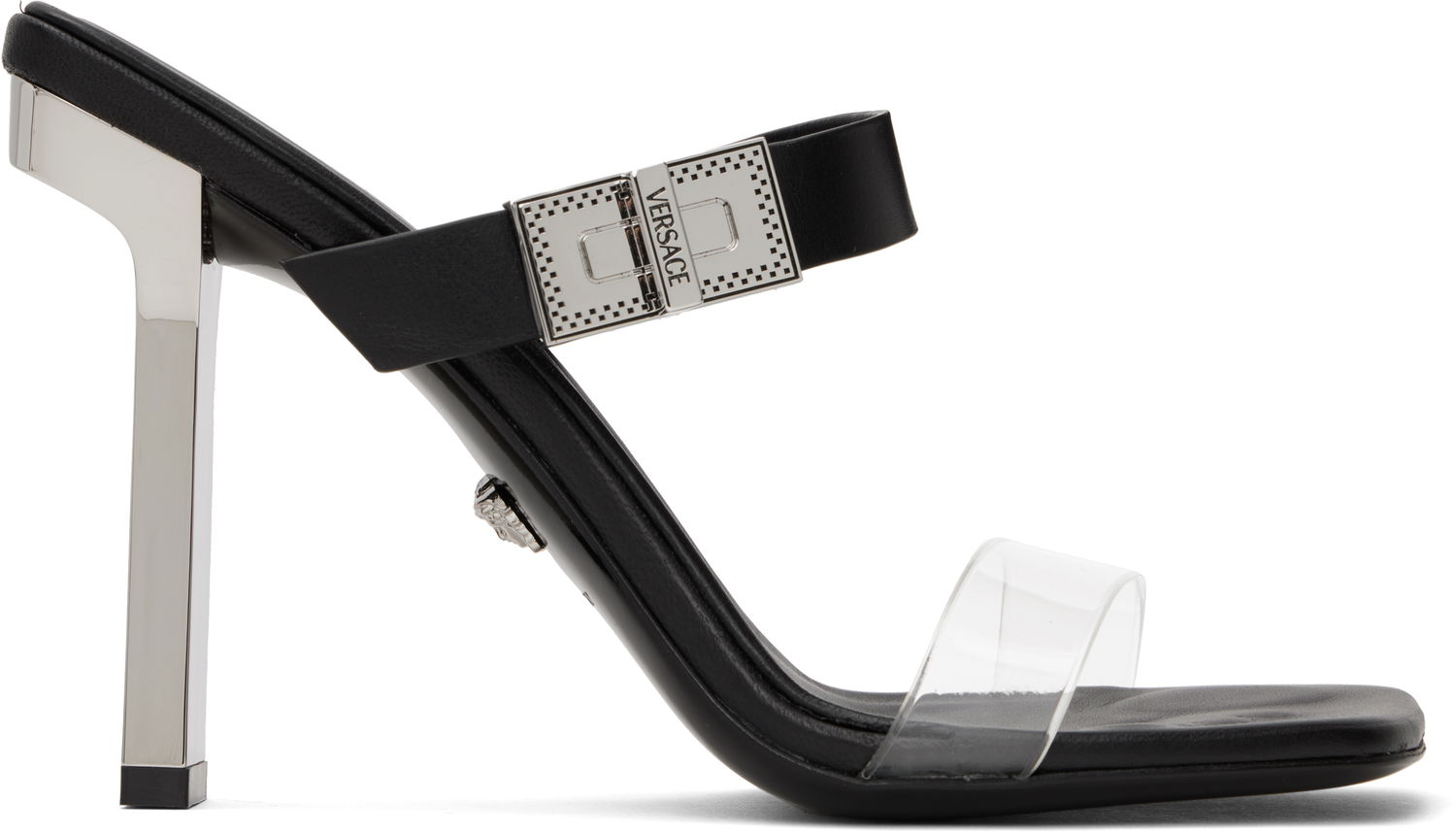 Skopleje Versace Versace Medusa Heeled Sandals Sort | 1017187_1A08651_1B00P, 0
