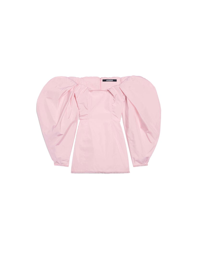 Kjole Jacquemus La Robe Taffetas Dress Lyserød | 233DR062-1472-410