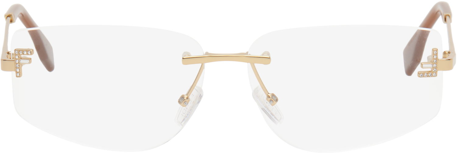 Solbriller FENDI Fendi First Crystal Glasses Metalisk | FE5116US@58030 192337204203, 0