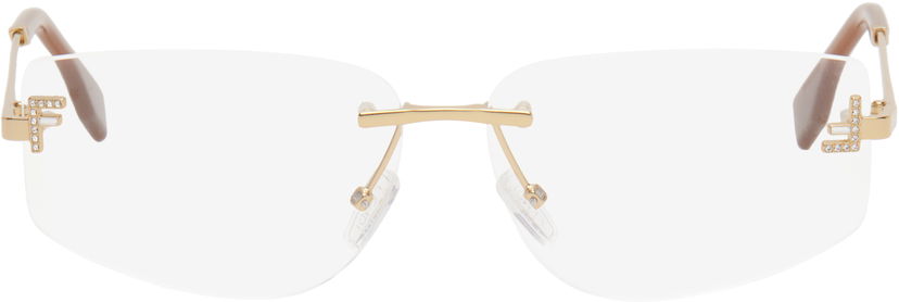 Solbriller FENDI Fendi First Crystal Glasses Metalisk | FE5116US@58030 192337204203
