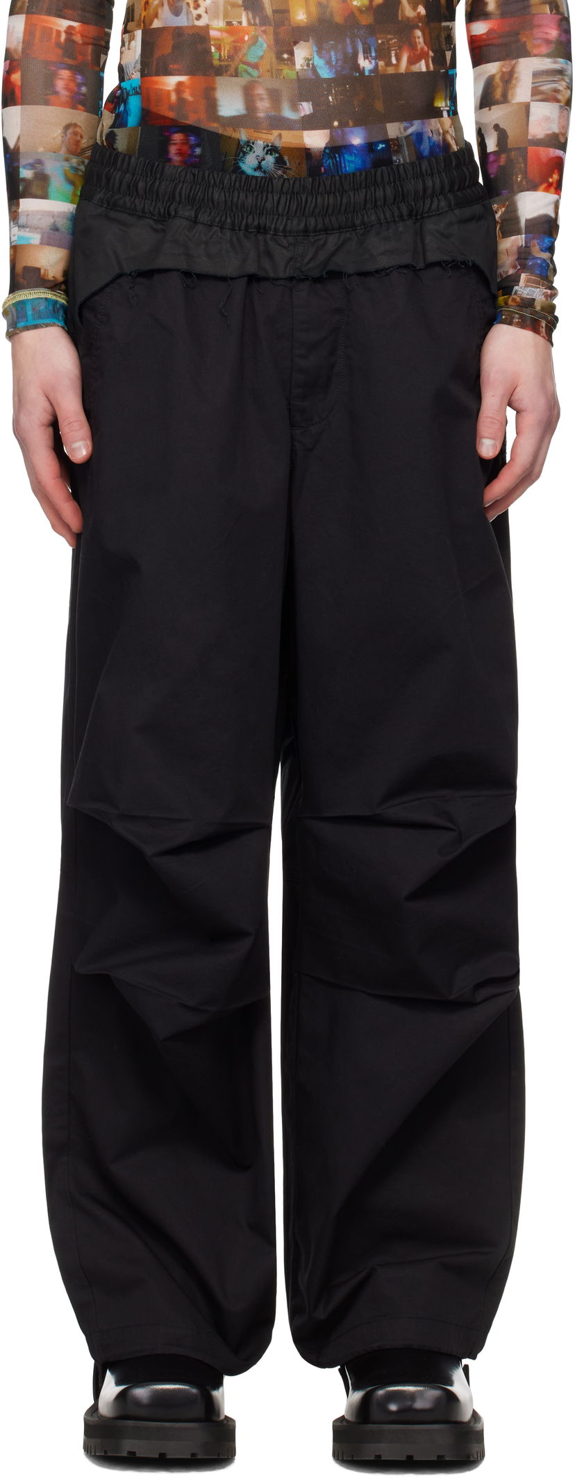 Cargo bukser Diesel Diesel P-Gustaf Trousers Sort | A16074-0IQAV-9XXA